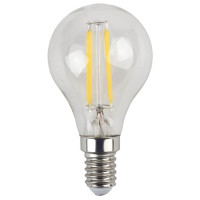  - Лампа светодиодная филаментная ЭРА E14 5W 4000K прозрачная F-LED P45-5W-840-E14 Б0019007
