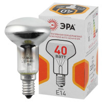  - Лампа накаливания ЭРА E14 40W 2700K зеркальная R50 40-230-E14-CL Б0039140