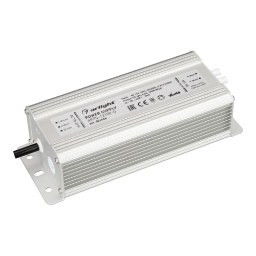 Блок питания ARPV-12100-D (12V, 8.3A, 100W) (Arlight, IP67 Металл, 3 года) Источник напряжения с гальванической развязкой для светодиодных изделий. Входное напряжение 170-265 VAC. Выходные параметры: 12 В, 8,3 А, 100 Вт. Встроенный PFC >0,5. Герметичный алюминиевый корпус IP 67. Рабочая температура -30…+50C⁰. Габаритные размеры длина 178 мм, ширина 71 мм, высота 46 мм. Гарантийный срок 3 года.