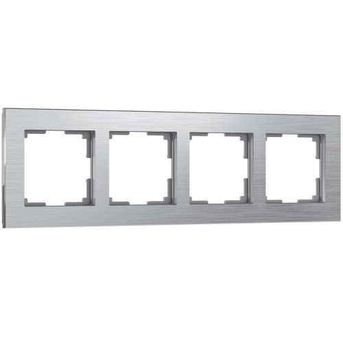 Рамка Werkel Aluminium на 4 поста алюминий WL11-Frame-04 4690389073663 