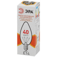  - Лампа накаливания ЭРА E14 40W 2700K прозрачная ДС 40-230-E14-CL Б0039127