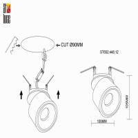  - Встраиваемый светодиодный спот ST Luce ST652.448.12