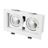 Светильник CL-KARDAN-S180x102-2x9W Warm (WH, 38 deg) (Arlight, IP20 Металл, 3 года) - Светильник CL-KARDAN-S180x102-2x9W Warm (WH, 38 deg) (Arlight, IP20 Металл, 3 года)