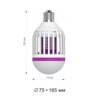  - Лампа светодиодная антимоскитная Apeyron E27 15W 6500K белая 13-05