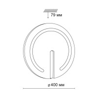  - Настенно-потолочный светодиодный светильник Sonex Button 3041/DL