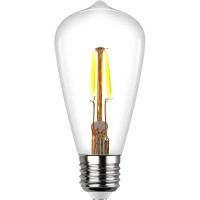  - Лампа светодиодная филаментная REV VINTAGE ST64 E27 5W DECO Premium теплый свет груша 32435 5