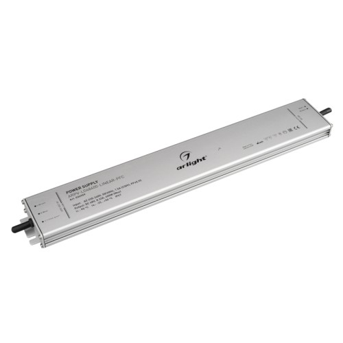 Блок питания ARPV-LG48400-LINEAR-PFC (48V, 8.33A, 400W) (Arlight, IP67 Металл, 5 лет) Источник напряжения с гальванической развязкой для светодиодных изделий. Входное напряжение 220-240 VAC. Выходные параметры: 48 В, 8.33 А, 400 Вт. Встроенный PFC >0.95. Тонкий металлический корпус IP67. Вход: 220-240VAC. Выход: 48VDC. Размер 400х60х22 mm.. Совместимость со стандартом EMC. Гарантия 5 лет.