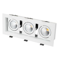 Светильник CL-KARDAN-S260x102-3x9W Warm (WH, 38 deg) (Arlight, IP20 Металл, 3 года)