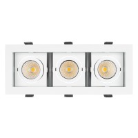  - Светильник CL-KARDAN-S260x102-3x9W Warm (WH, 38 deg) (Arlight, IP20 Металл, 3 года)