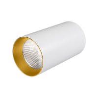  - Светильник накладной SP-POLO-R85-1-15W Day White 40deg (White, Gold Ring) (Arlight, IP20 Металл, 3 года)