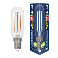  - Лампа светодиодная Uniel E14 5W 3000K прозрачная LED-Y25-5W/3000K/E14/CL GLZ04TR UL-00007129