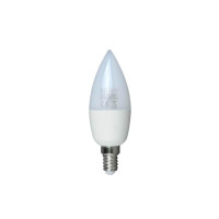  - Лампа светодиодная Elvan E14 7W 6000К опал E14-7W-6000К-C37candle