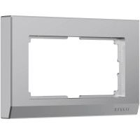Рамка Werkel Stark для двойной розетки серебряный WL04-Frame-01-DBL 4690389117206