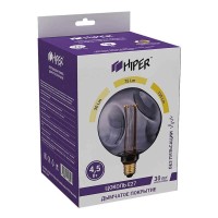  - Лампа светодиодная диммируемая Hiper E27 4,5W 1800K дымчатая HL-2241