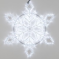  - Фигура ARD-SNOWFLAKE-M9-900x900-360LED White (230V, 22W) (Ardecoled, IP65)