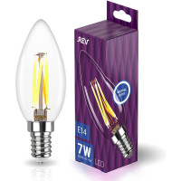  - Лампа светодиодная филаментная REV С37 E14 7W DECO Premium нейтральный белый свет свеча 32487 4