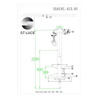  - Подвесной светодиодный светильник ST Luce Isola SL6101.413.01