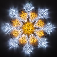  - Фигура ARD-SNOWFLAKE-M12-900x900-576LED White/Warm (230V, 36W) (Ardecoled, IP65)