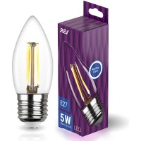  - Лампа светодиодная филаментная REV С37 E27 5W DECO Premium нейтральный белый свет свеча 32488 1