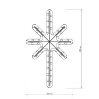  - Фигура ARD-STAR-M2-380x250-36LED Warm (230V, 2.5W) (Ardecoled, IP65)