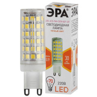  - Лампа светодиодная ЭРА G9 9W 2700K прозрачная LED JCD-9W-CER-827-G9 Б0033185