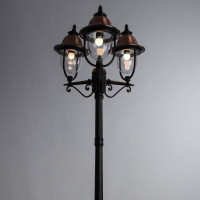  - Садово-парковый светильник Arte Lamp Barcelona A1486PA-3BK