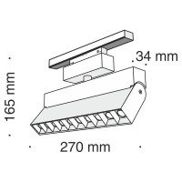  - Трековый светодиодный светильник Maytoni Track Lamps TR015-2-20W4K-B