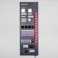  - Стенд Управление светильниками DMX512 E34 1760x600mm (DB 3мм, пленка, лого) (Arlight, -)