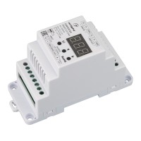  - Конвертер SMART-K37-DMX (12-24V, SPI, DIN, 2.4G) (Arlight, Металл)
