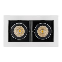  - Светильник CL-KARDAN-S180x102-2x9W Warm (WH-BK, 38 deg) (Arlight, IP20 Металл, 3 года)