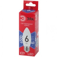 - Лампа светодиодная ЭРА E27 6W 6500K матовая B35-6W-865-E27 R Б0045340