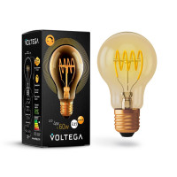  - Лампа светодиодная диммируемая Voltega E27 4W 2800К прозрачная VG10-A60GE27warm4W-FB 7078