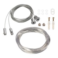  - Подвес токопроводящий ARL-2x2m Set SILVER (Pad 9x2mm, 2x18AWG) (Arlight, провод 2x0.75)