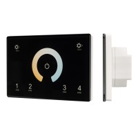  - Панель Sens SMART-P81-MIX Black (230V, 4 зоны, 2.4G) (Arlight, IP20 Пластик, 5 лет)