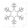 Фигура ARD-SNOWFLAKE-M4-750x750-324LED White (230V, 18W) (Ardecoled, IP65) - Фигура ARD-SNOWFLAKE-M4-750x750-324LED White (230V, 18W) (Ardecoled, IP65)