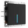 Сенсорный выключатель одноклавишный Wi-Fi Werkel с подсветкой черный W4510108 4690389171253 - Сенсорный выключатель одноклавишный Wi-Fi Werkel с подсветкой черный W4510108 4690389171253