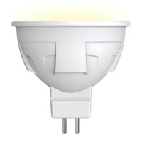  - Лампа светодиодная диммируемая Uniel GU5.3 6W 3000K матовая LED-JCDR 6W/WW/GU5.3/FR/DIM PLP01WH UL-00003991