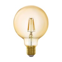 Лампа светодиодная филаментная диммируемая Eglo E27 5,5W 2200K золотистая 11866