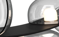  - Подвесной светодный светильник Crystal Lux Bosque SP7 L3000 Black/Transparent
