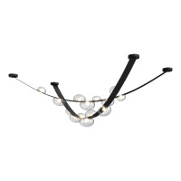  - Подвесной светодный светильник Crystal Lux Bosque SP7 L3000 Black/Transparent