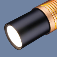  - Подвесной светильник Elektrostandard DLN001 MR16 9W 4200K черный матовый/золото 4690389142529