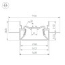 Профиль FOLED-50-CEIL-CENTER-2000 (Arlight, Алюминий) - Профиль FOLED-50-CEIL-CENTER-2000 (Arlight, Алюминий)