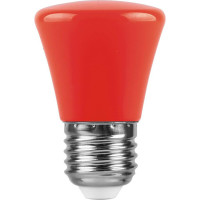  - Лампа светодиодная Feron E27 1W красная LB-372 25911