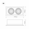 Светильник CL-KARDAN-S375x190-2x25W White6000 (WH-BK, 30 deg) (Arlight, IP20 Металл, 3 года) - Светильник CL-KARDAN-S375x190-2x25W White6000 (WH-BK, 30 deg) (Arlight, IP20 Металл, 3 года)