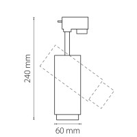  - Трековый светодиодный светильник Lightstar Fuoco Led 215237