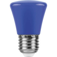  - Лампа светодиодная Feron E27 1W синяя LB-372 25913