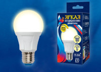  - Лампа светодиодная диммируемая Uniel E27 12W 3000K матовая LED-A60 12W/3000K/E27/FR/DIM PLP01WH UL-00004290