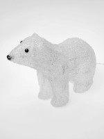  - Фигурка светодиодная «Белый медведь-4» 25x31см Uniel ULD-M3125-040/STA 11037