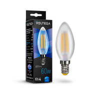  - Лампа светодиодная филаментная Voltega E14 6W 4000К матовая VG10-C2E14cold6W-F 7045