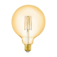 Лампа светодиодная филаментная диммируемая Eglo E27 6W 2200K золотистая 12573